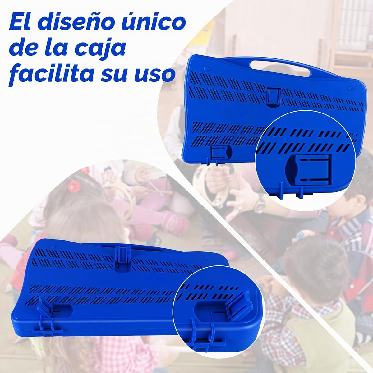 EASTROCK 25 Notas Xilófono Profesional Glockenspiel con Caja Azul O...