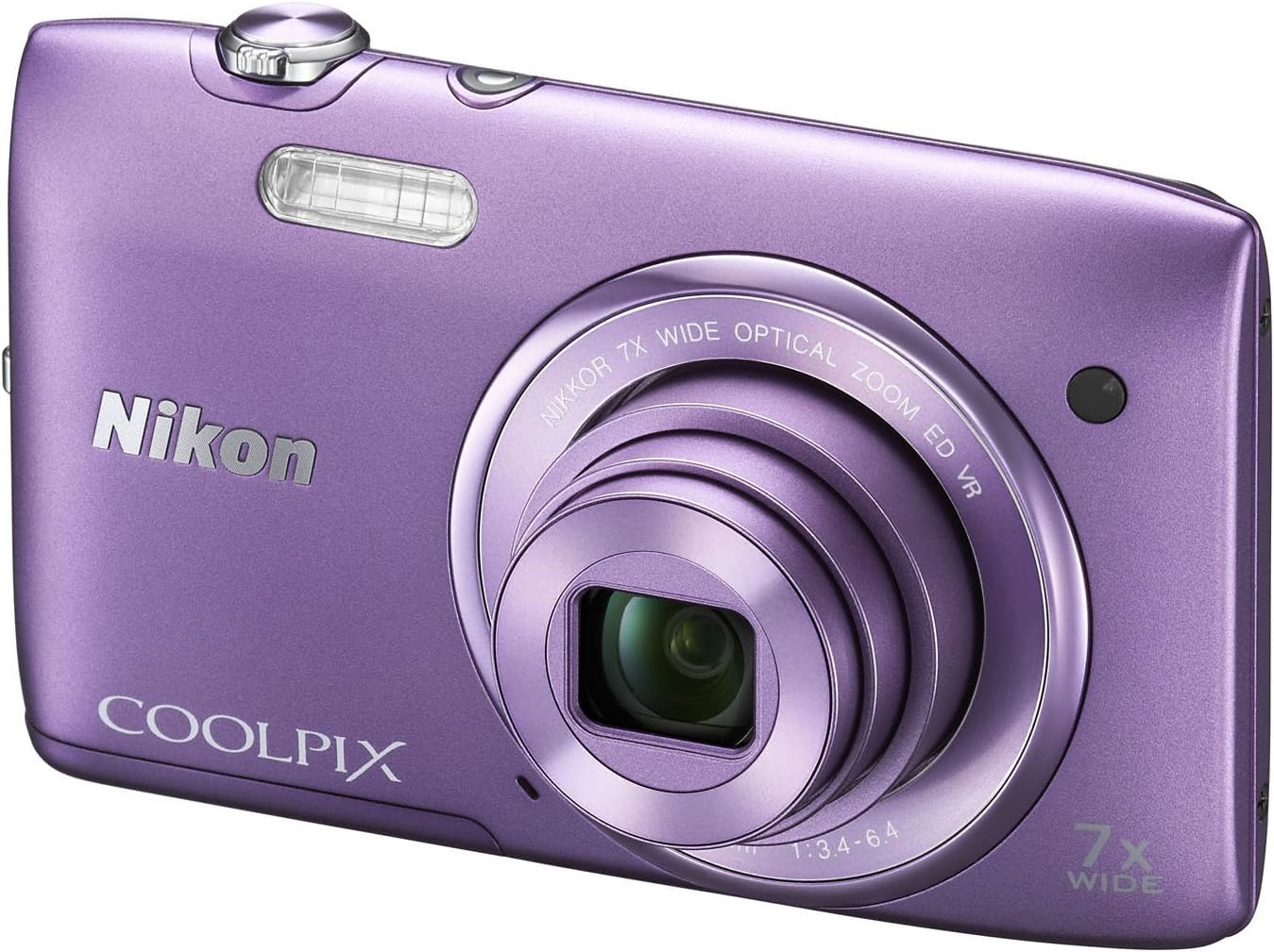 Nikon COOLPIX S3500 Cámara digital de 20,1 MP con zoom 7x (Morado)...