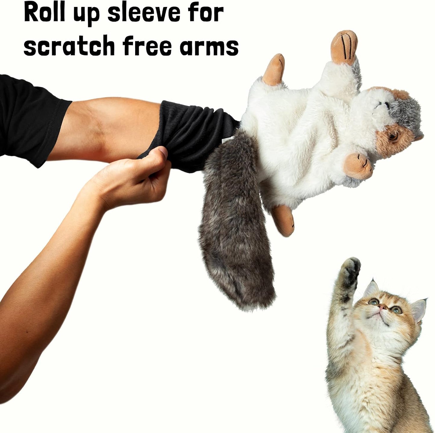 Milunova Pupr Pals - Marioneta de juguete para perros y gatos con a...