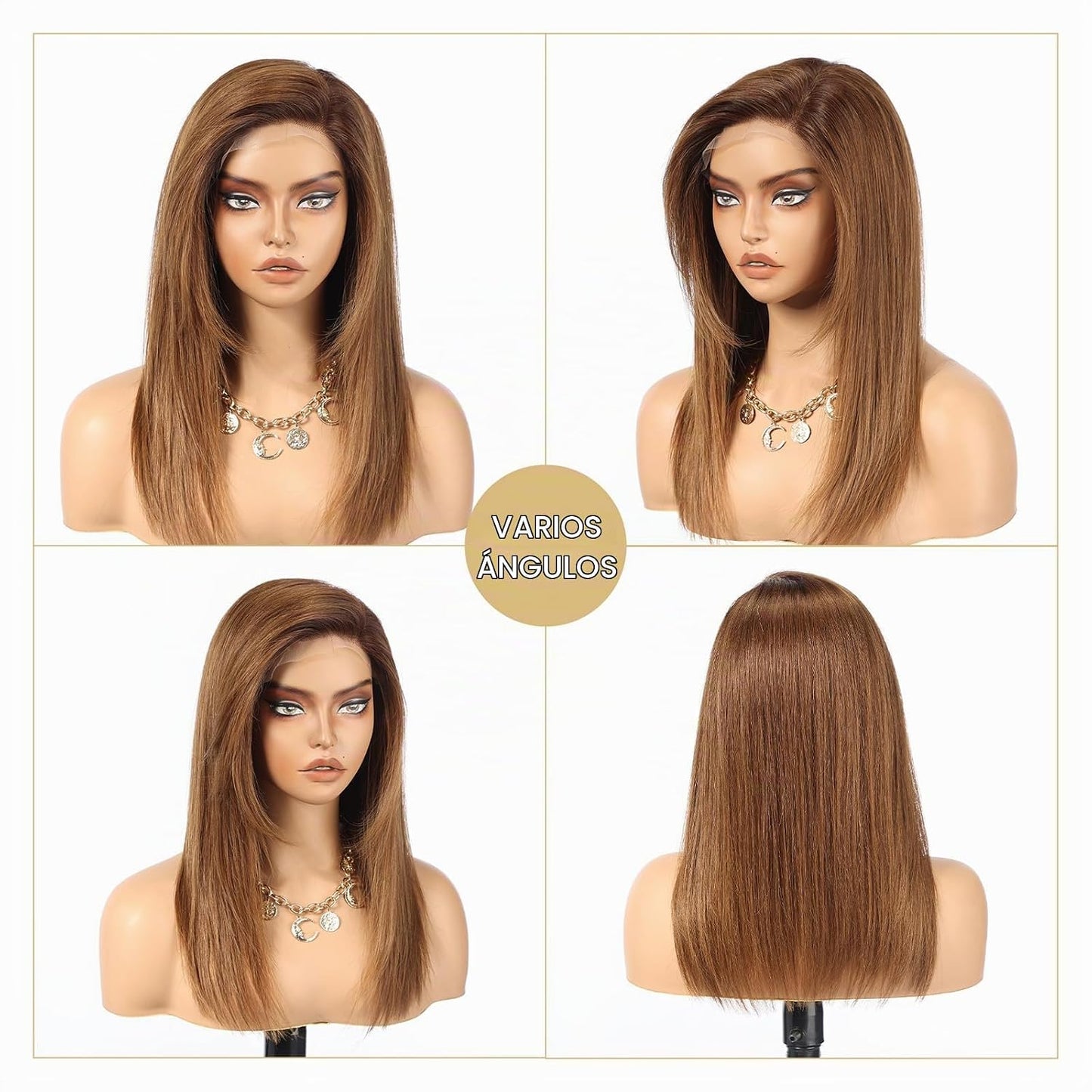 Wear but free KKU - Pelucas de cabello 100% humano para mujer, pelu...