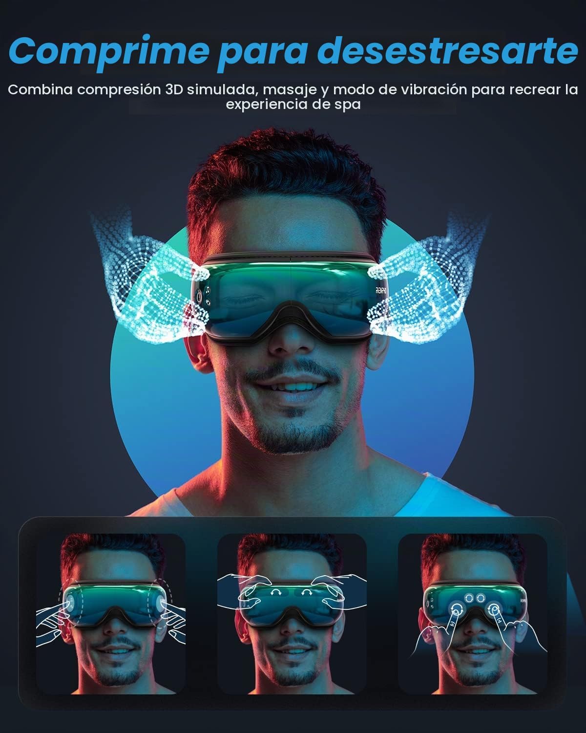 RENPHO Masajeador de ojos con calor, regalos de cumpleaños para muj...