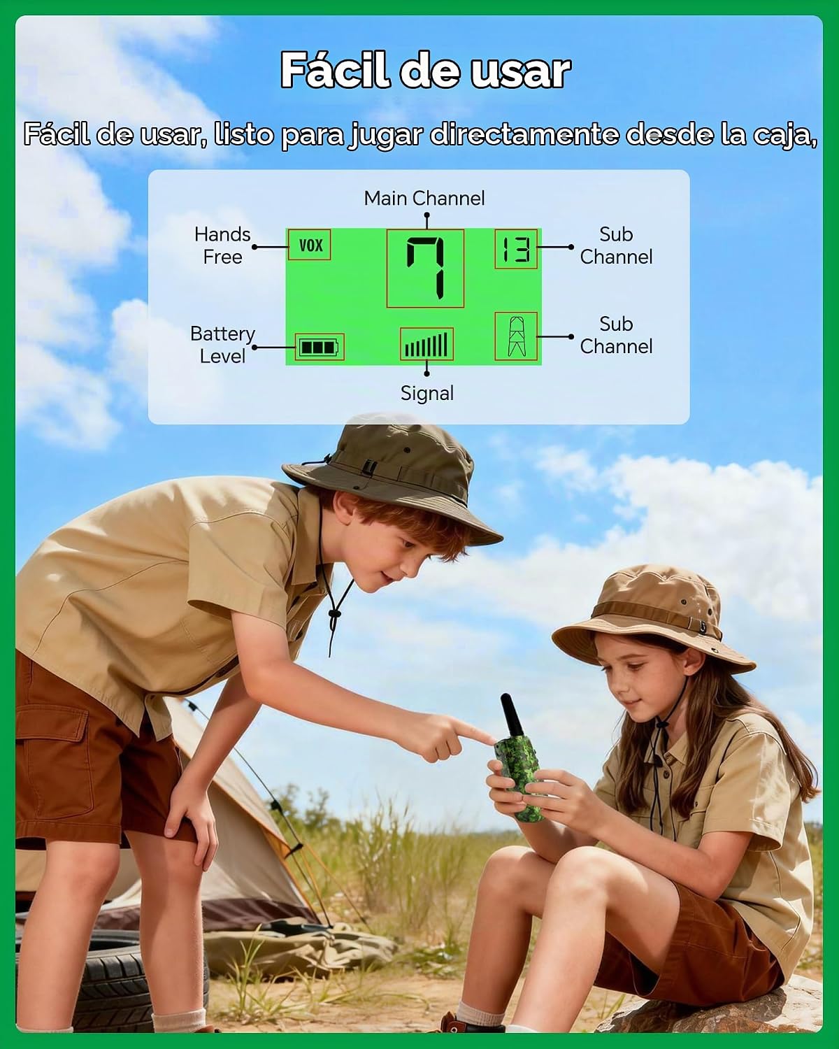Walkie Talkies para Niños Rellenos de Media Juguetes para Niños y N...