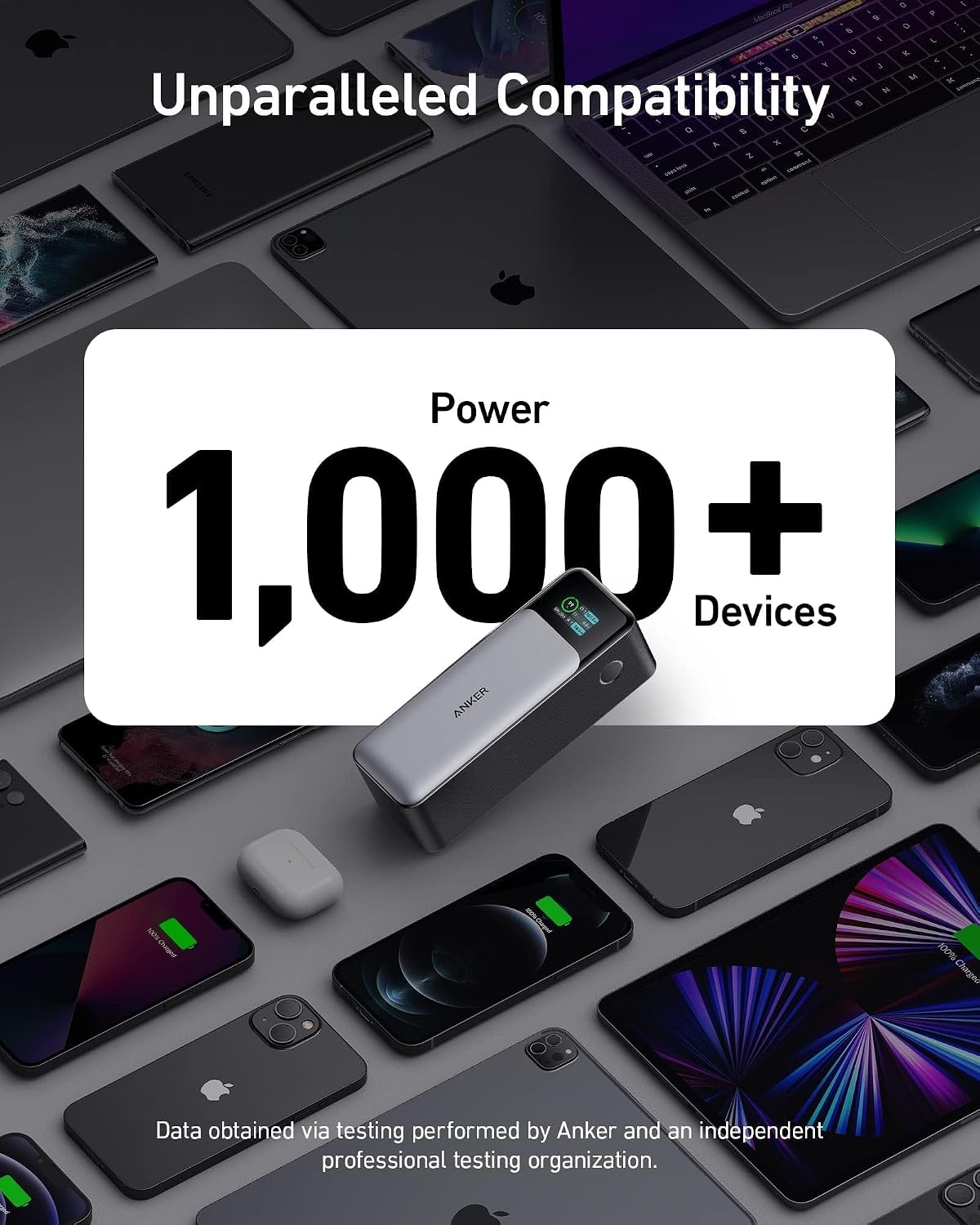 Anker 737 Power Bank, Cargador portátil para laptop de 24,000 mAh c...