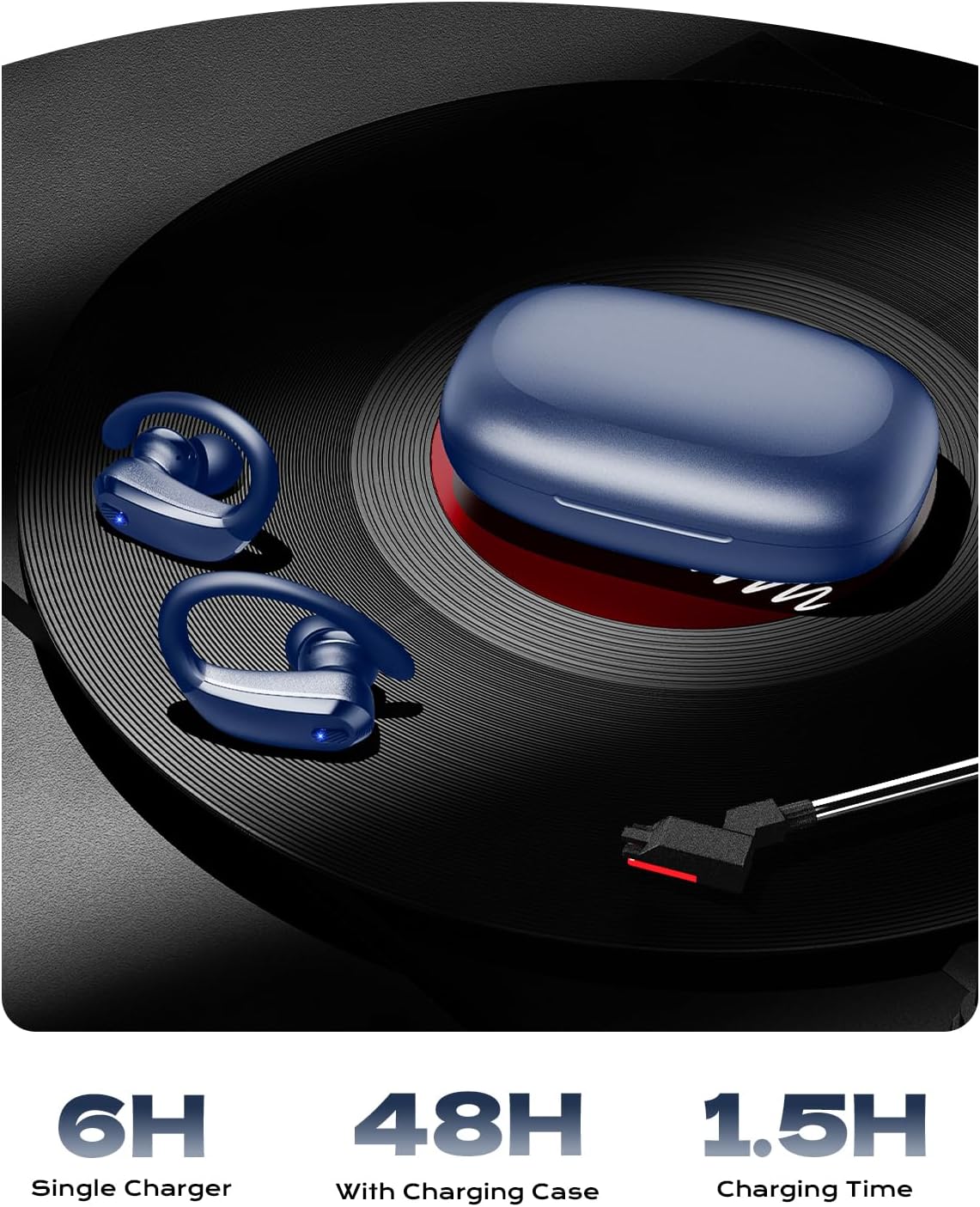 KTGEE Auriculares inalámbricos con ganchos para los oídos Bluetooth...