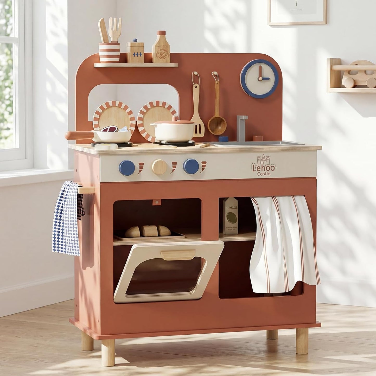 Lehoo Castle Juego de Cocina Infantil para Niños Pequeños de 1 a 3...