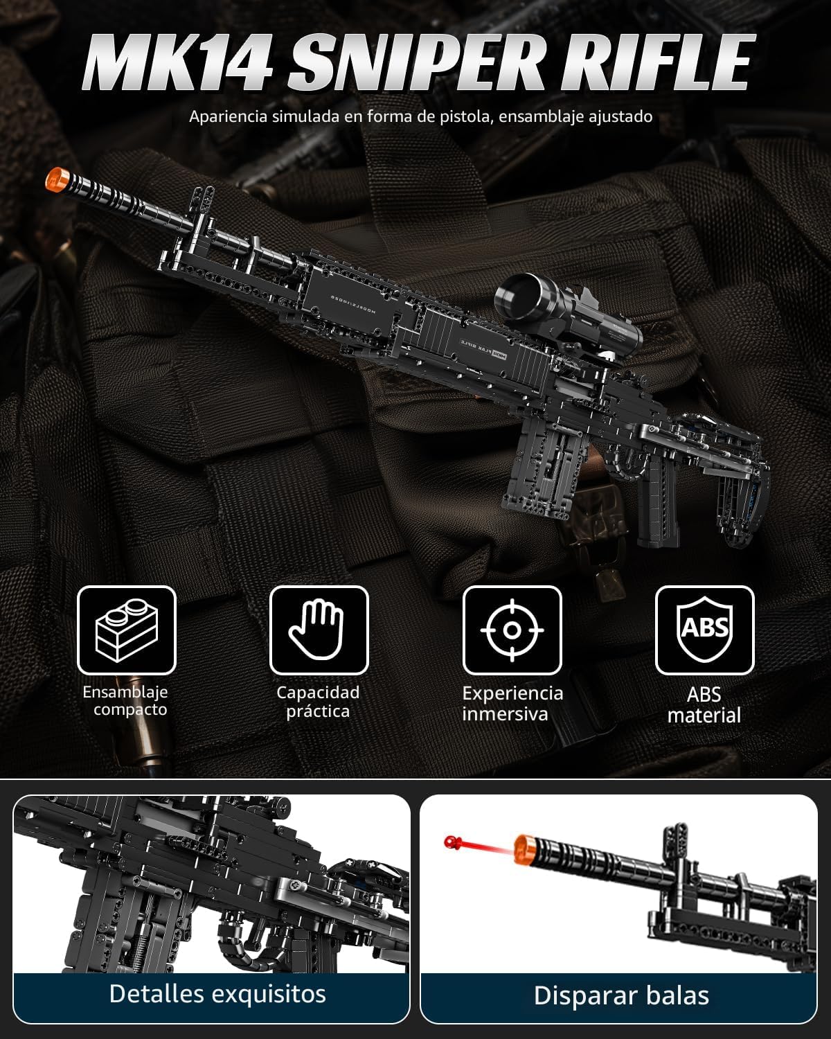 Nueris Juegos de bloques de construcción MK14 1:1 \u2013 Colección...