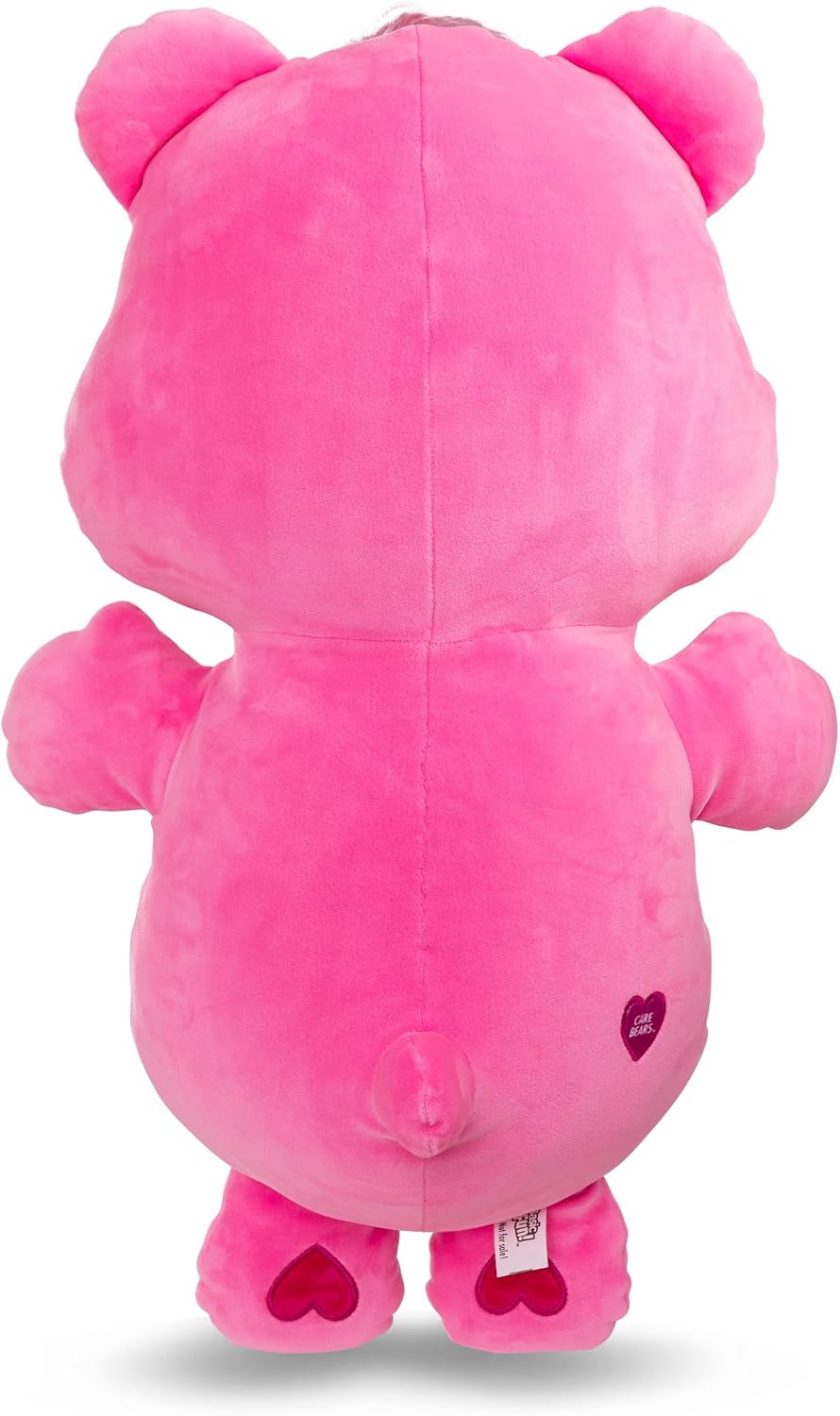 Care Bears Peluche de oso animador de 22 pulgadas, peluche rosa exc...