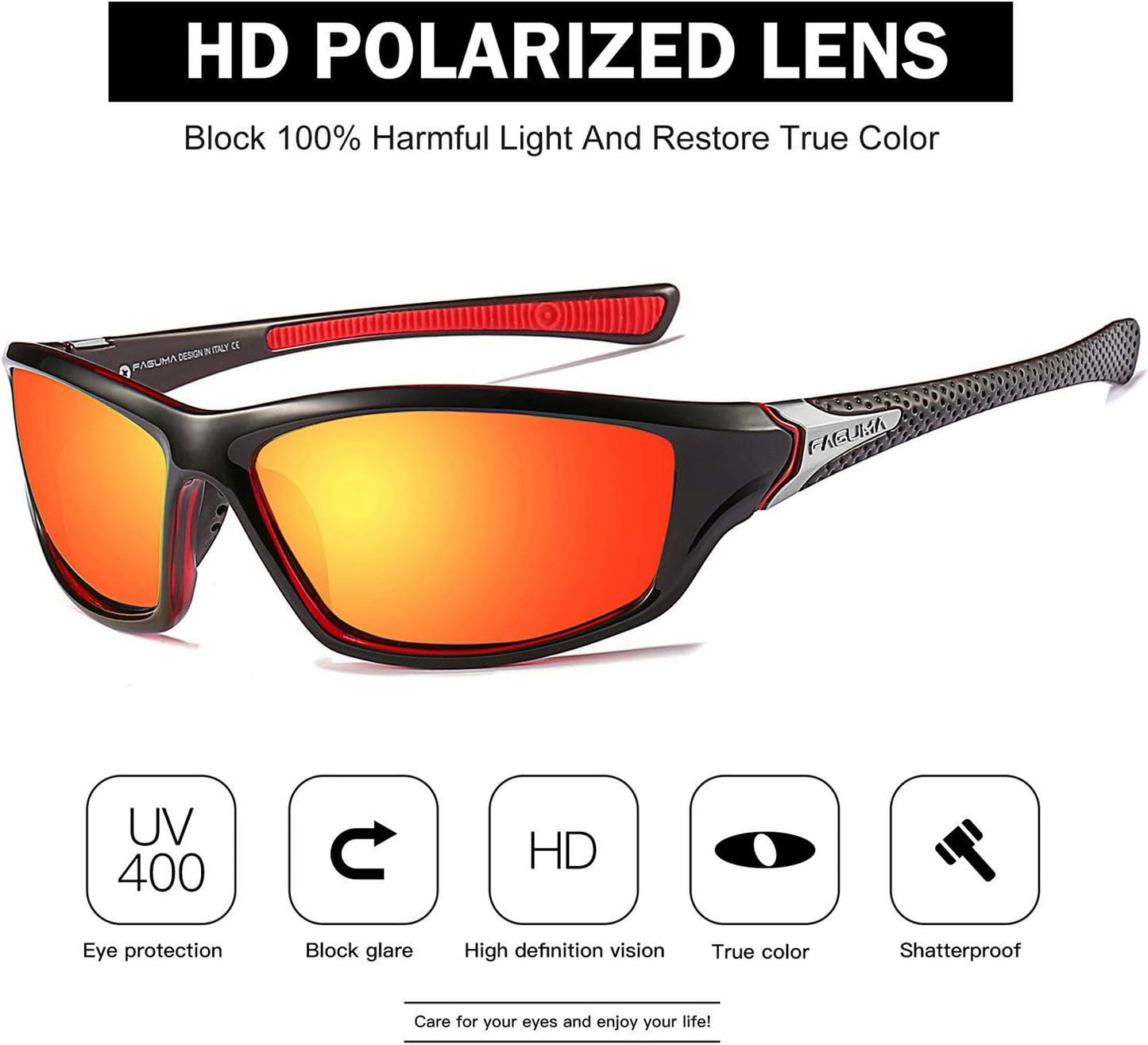 Gafas de sol polarizadas para hombre, ciclismo, conducir, pesca, 10...