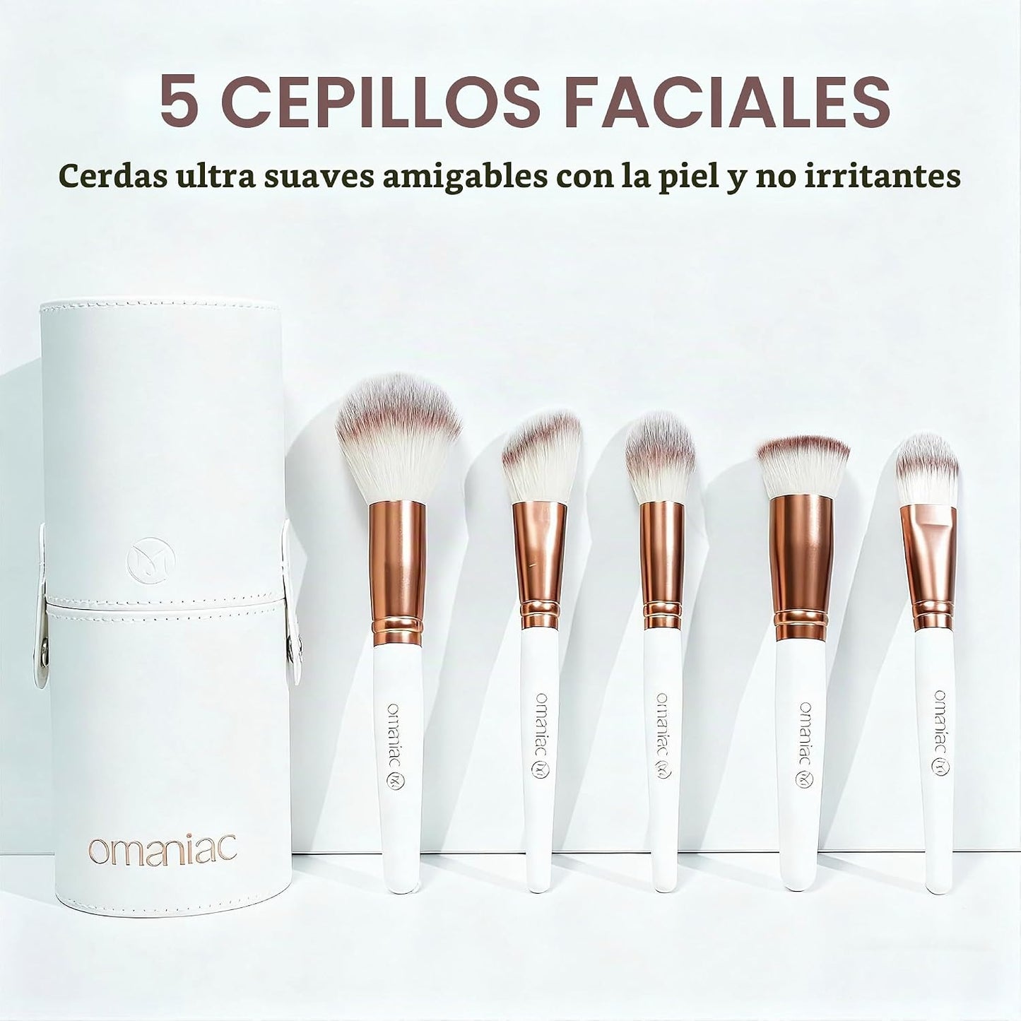 OMANIAC Juego de 20 brochas de maquillaje profesional \u2013 Base s...