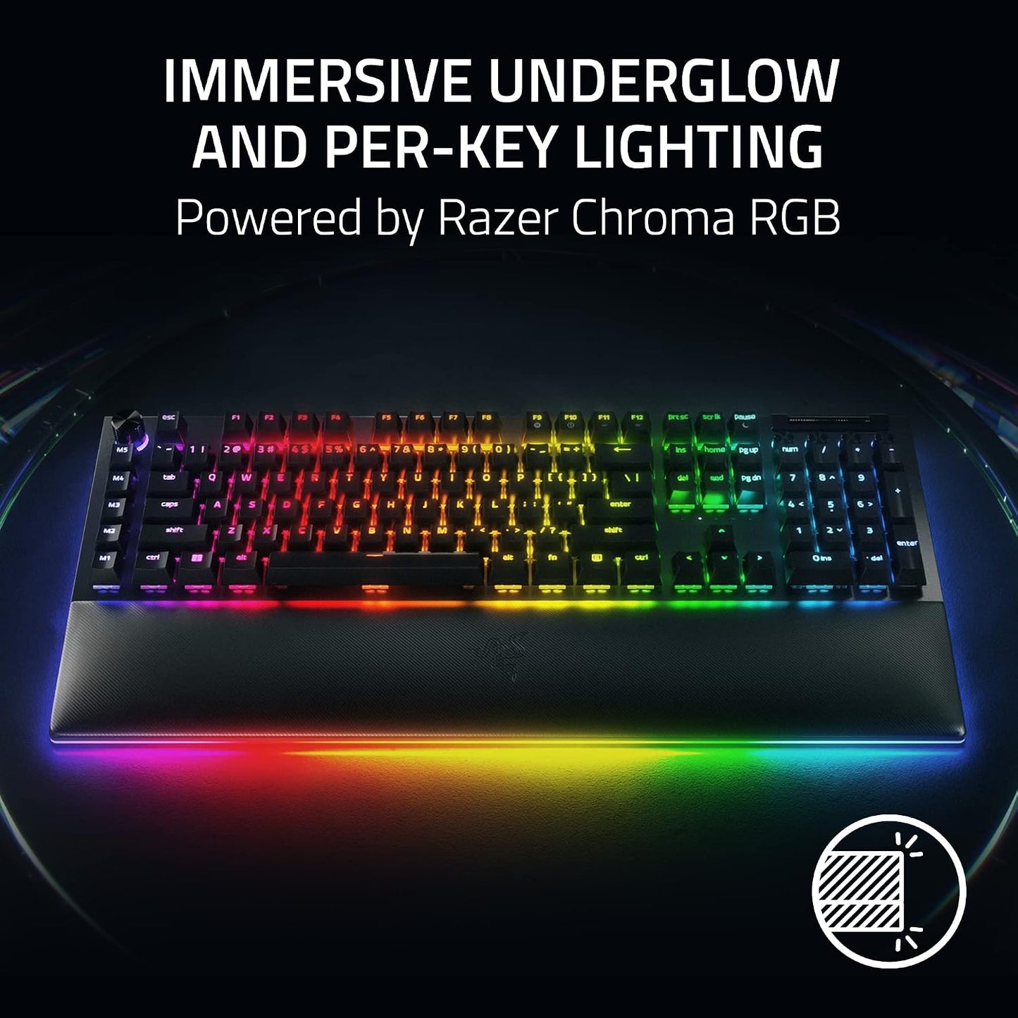 Razer BlackWidow V4 Pro Teclado mecánico para juegos, interruptores...