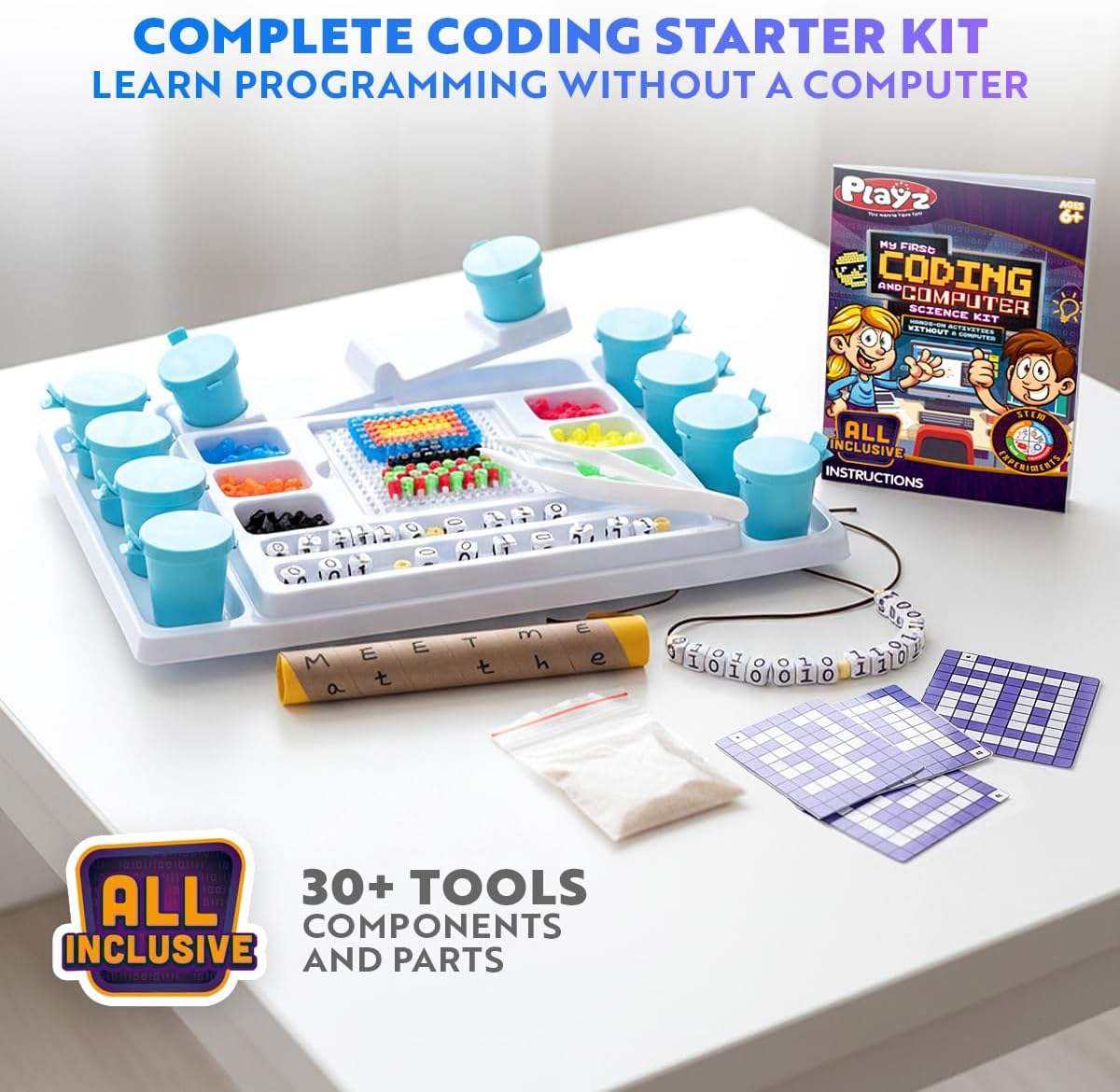 Kit de ciencia My First Coding &amp; Computer Science Kit, de Playz...