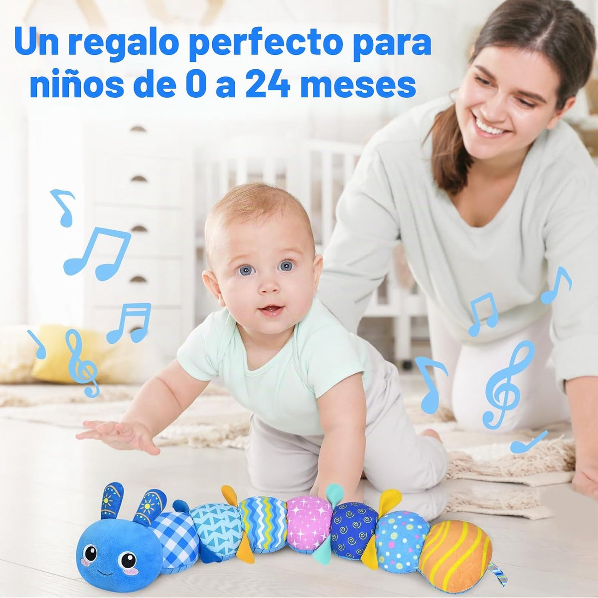 Juguetes sensoriales de oruga para bebés de 0 a 6 a 12 meses | Jugu...