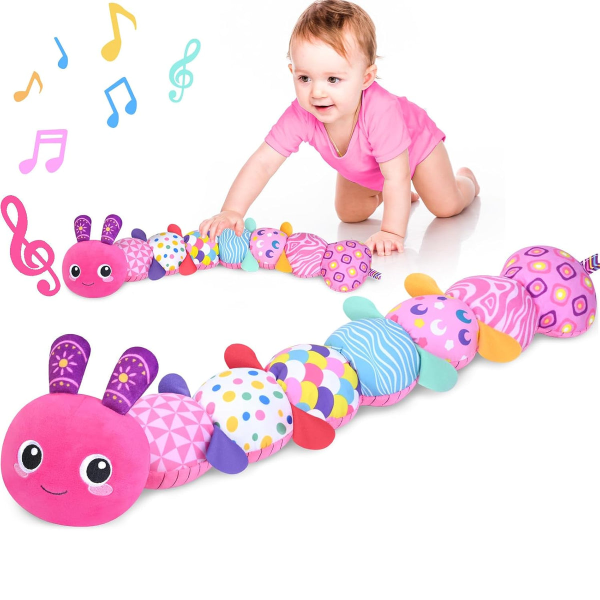 Juguetes sensoriales de oruga para bebés de 0 a 6 a 12 meses | Jugu...