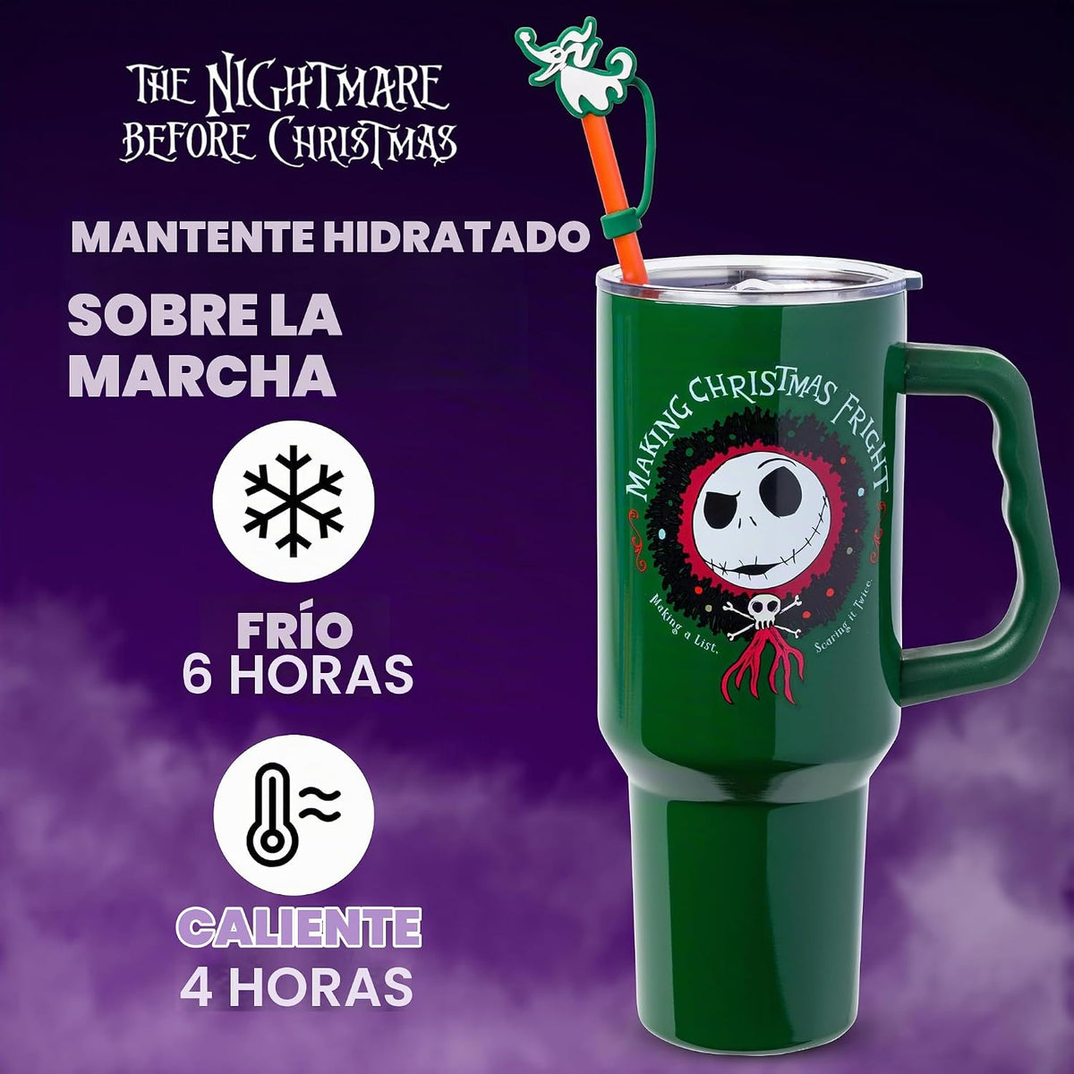 Silver Buffalo Nightmare Before Christmas, vaso de acero inoxidable...