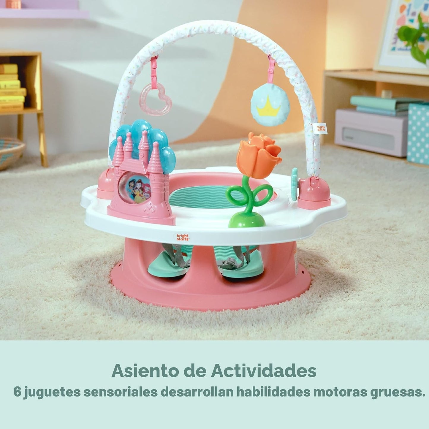 Bright Starts Disney Princess SuperSeat, divertido asiento de bebé...