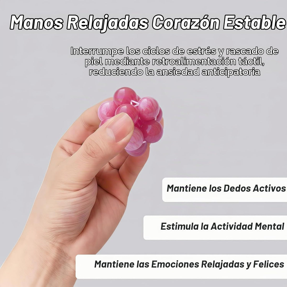 Paquete de 2 juguetes para ansiedad para aliviar el estrés, bola se...