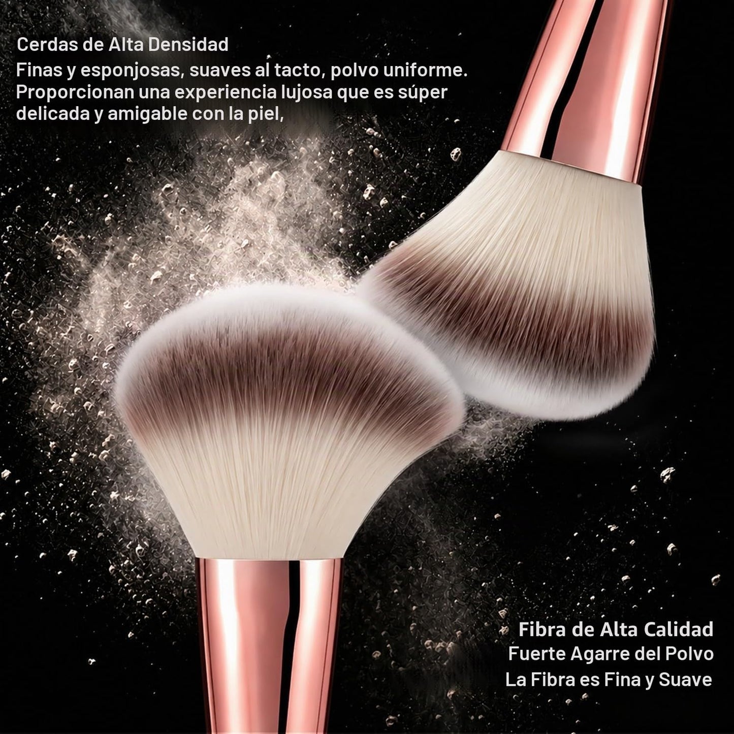 HGHDBT Juego de 70 brochas de maquillaje rosadas, kit de maquillaje...