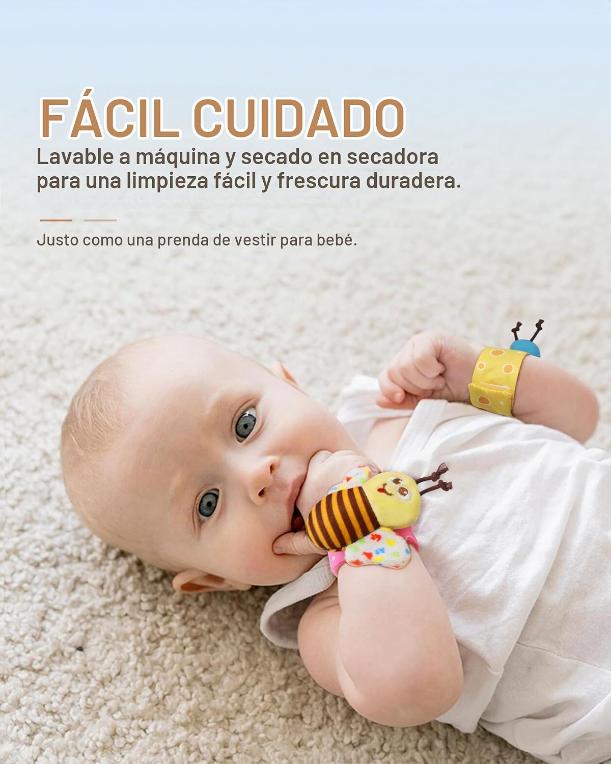 Bloobloomax Juguetes de sonajeros para bebés de 0 a 12 meses, jugue...