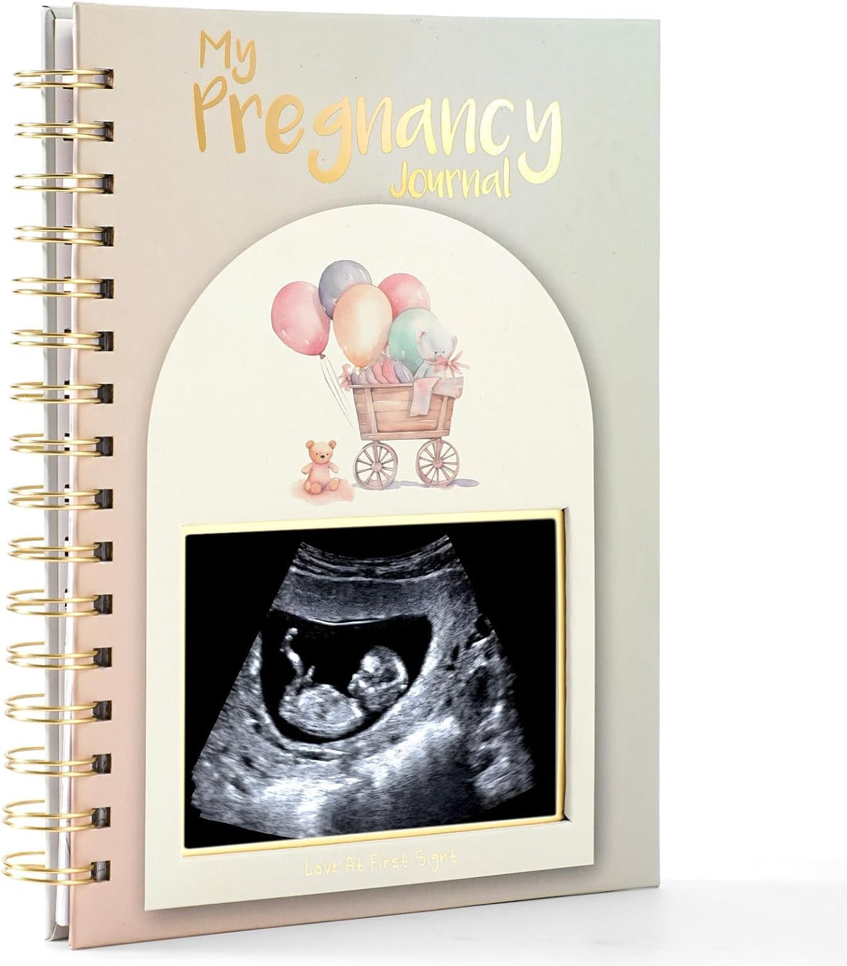 Diario de embarazo para madres primerizas, libro de recuerdos de em...