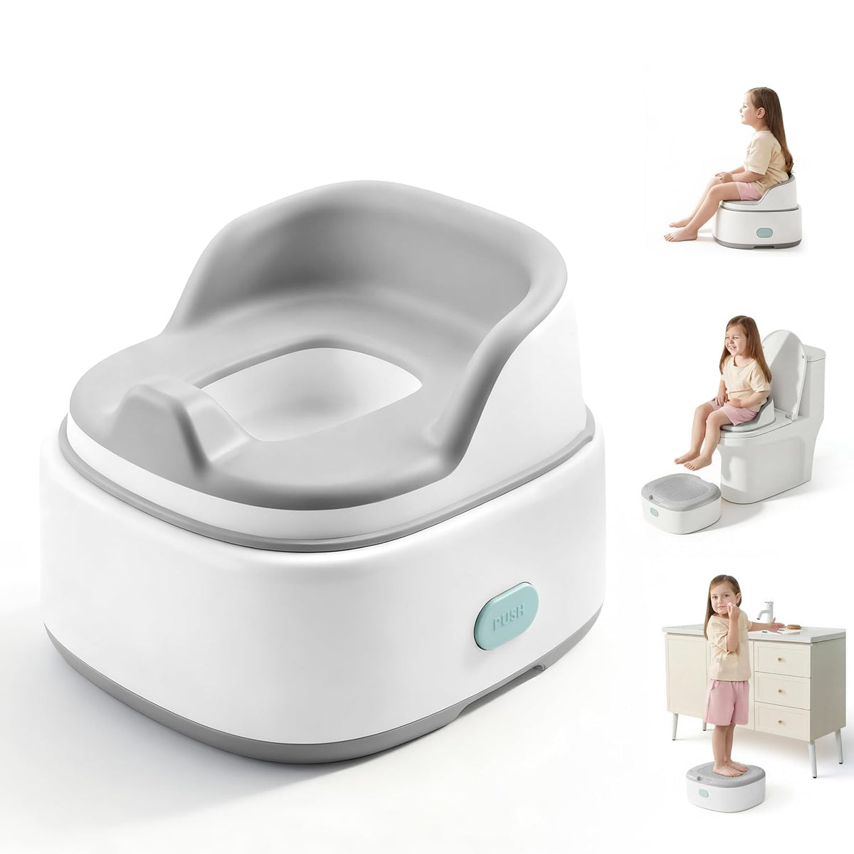 lalalark - Inodoro de entrenamiento para ir al baño 3 en 1, asiento...