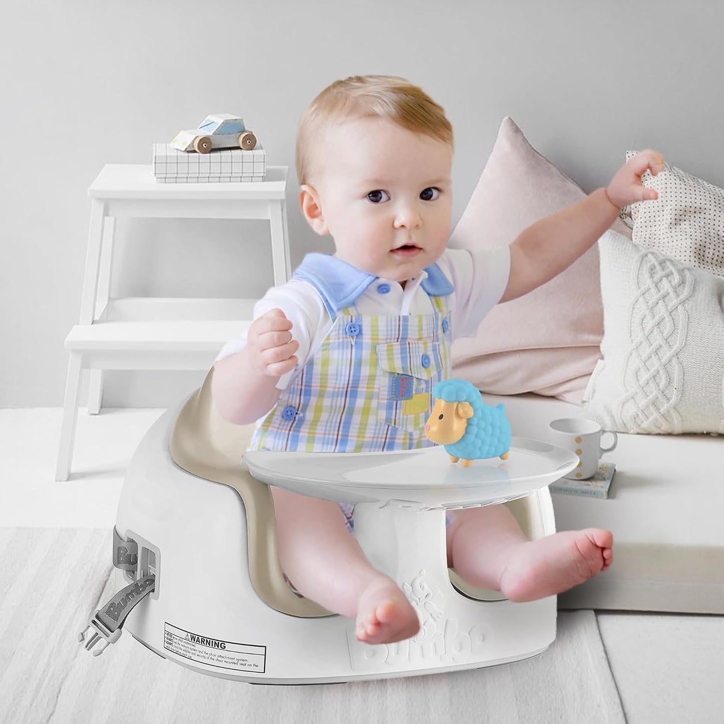Bumbo Asiento Múltiple 3 en 1 para 6 a 36 Meses, Asiento de Piso de...
