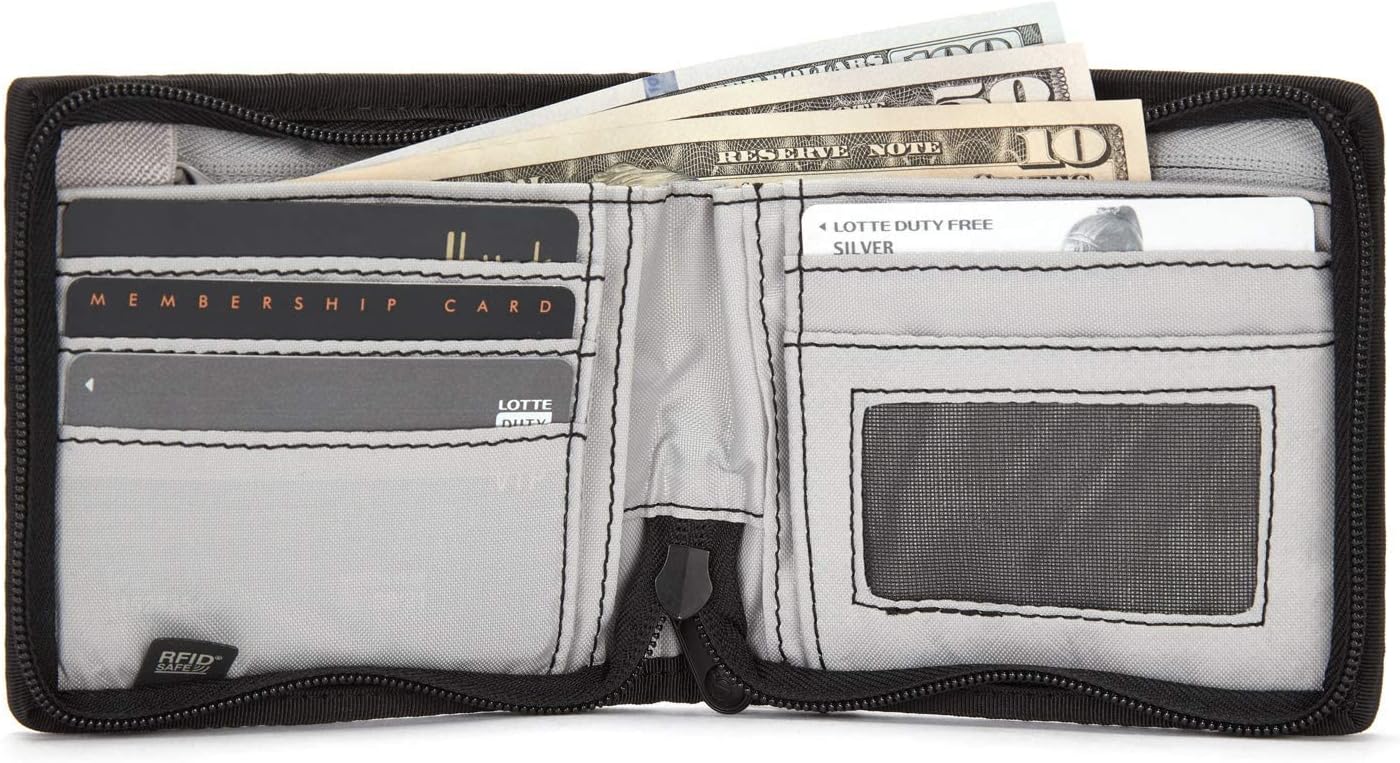 Pacsafe Rfidsafe Z100 Rfid - Cartera de viaje con bloqueo bi-plegab...