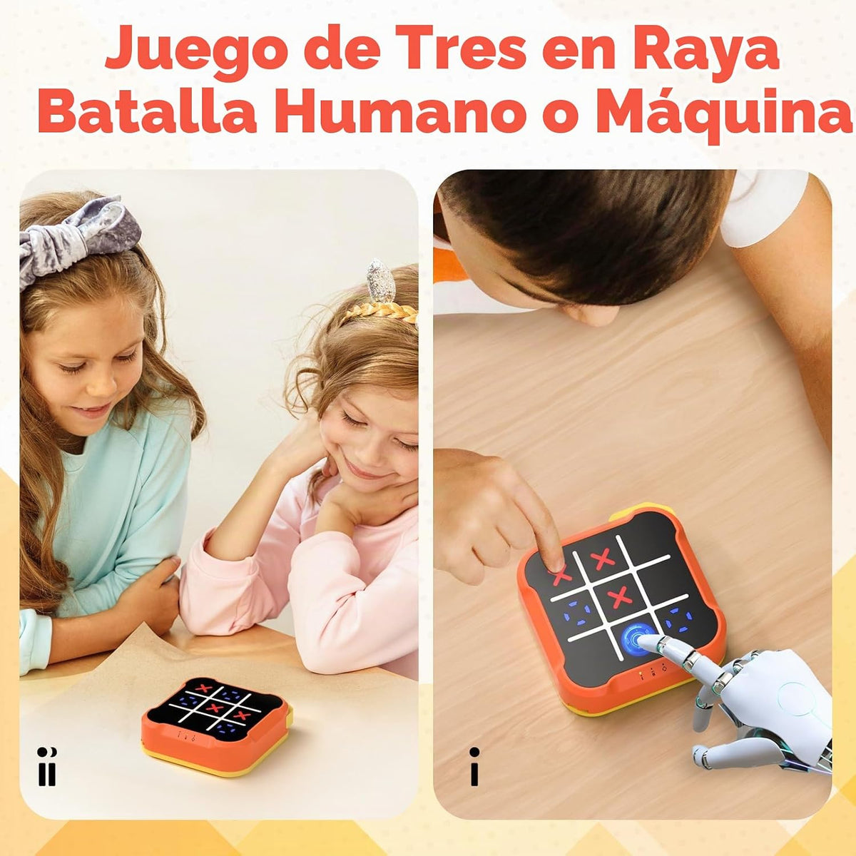 Tic Tac Toe Bolt - Juego de rompecabezas eléctrico de mano, regalo...