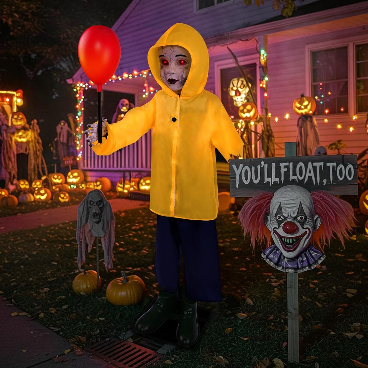 Decoraciones de Halloween al aire libre \u2013 4 pies de tamaño rea...