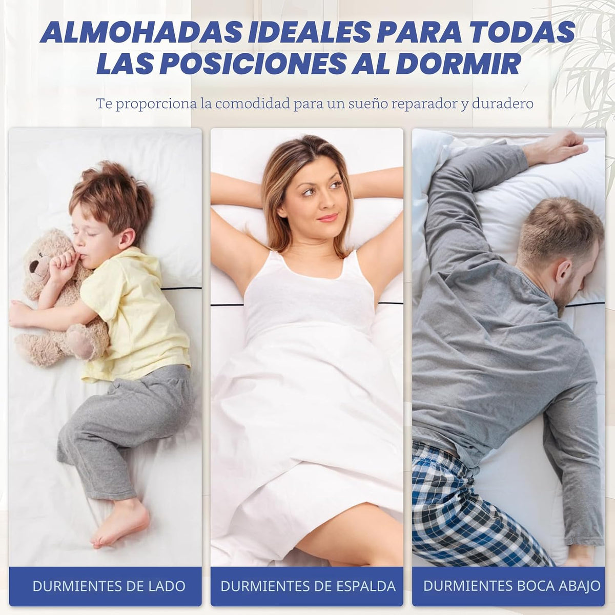 Vorouhals Colección de Hotel - Juego de 2 almohadas de cama tamaño...