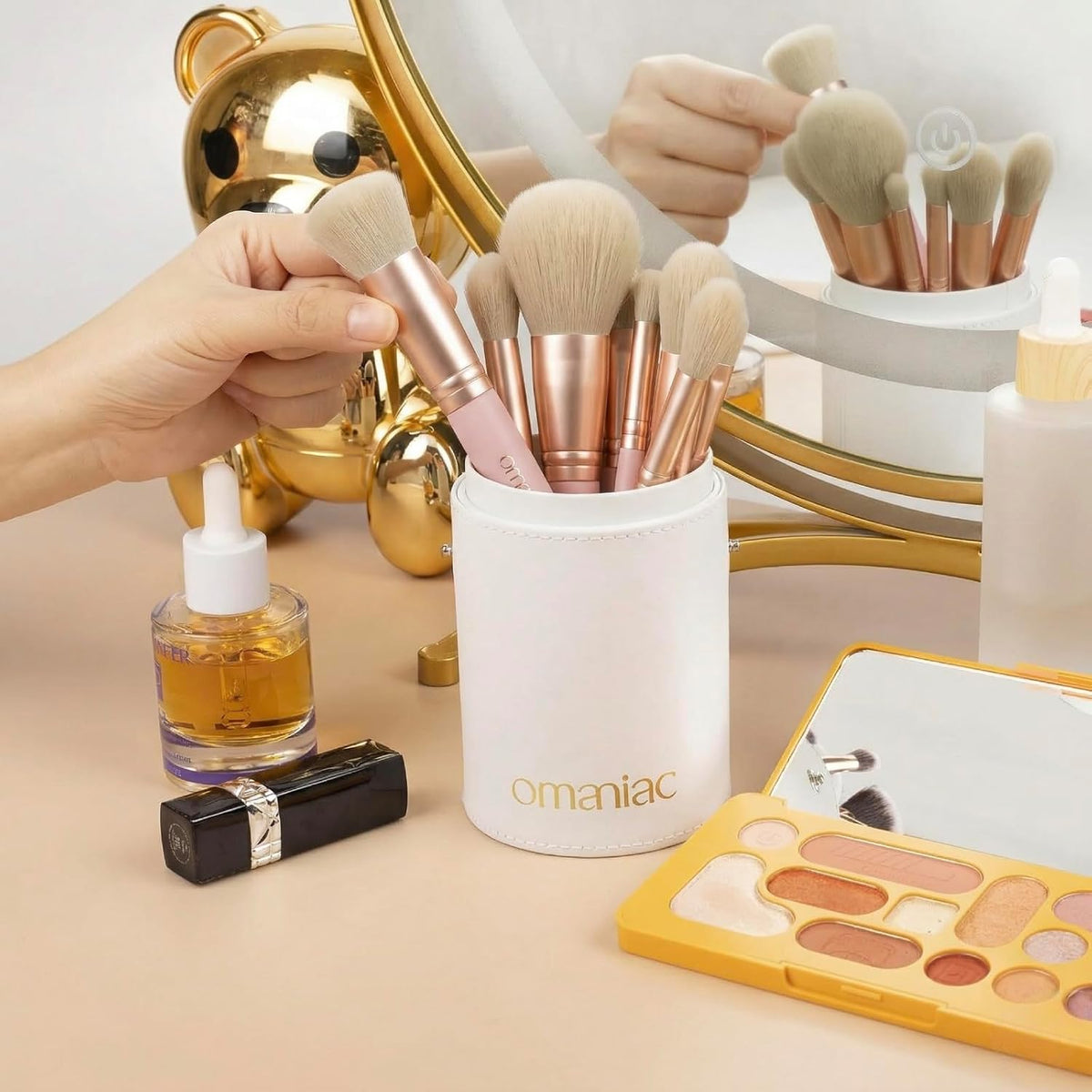 OMANIAC Juego de 20 brochas de maquillaje profesional \u2013 Kit de...