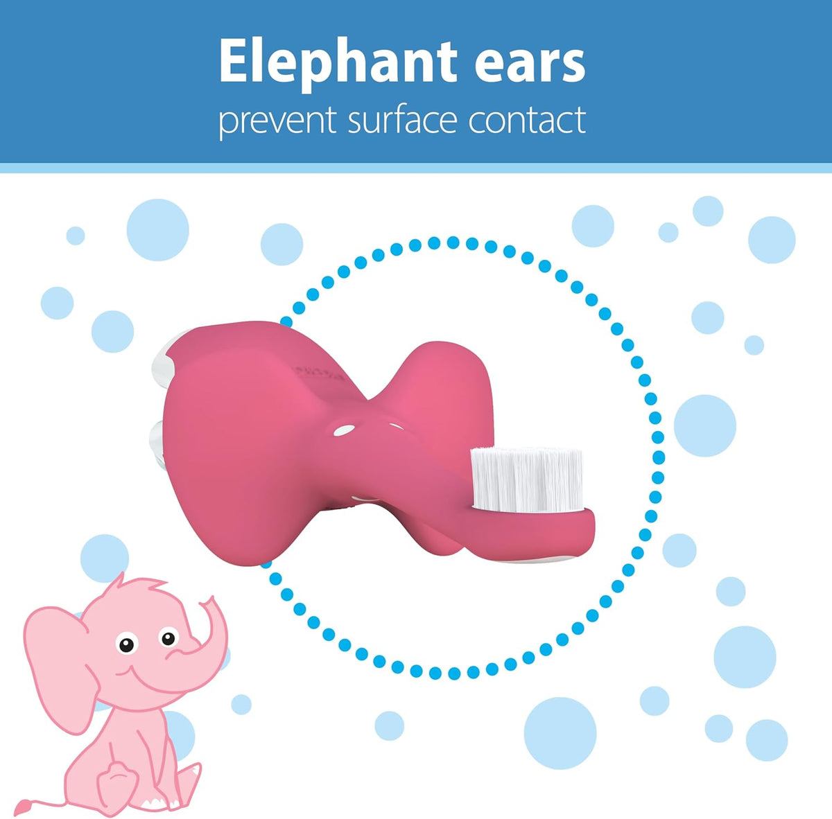 Dr. Brown's Cepillo de dientes para bebés y niños pequeños, ele...