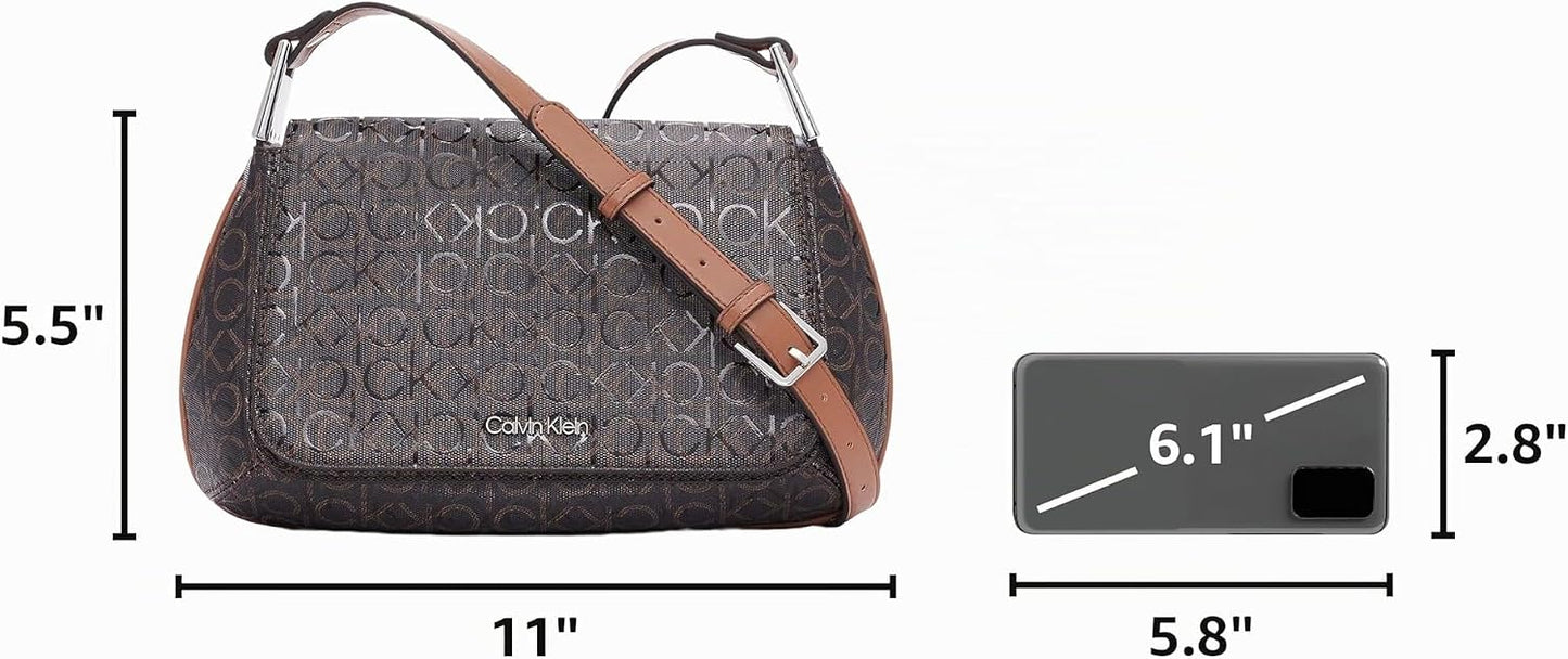 Calvin Klein Bandolera Charlie Flap para mujer