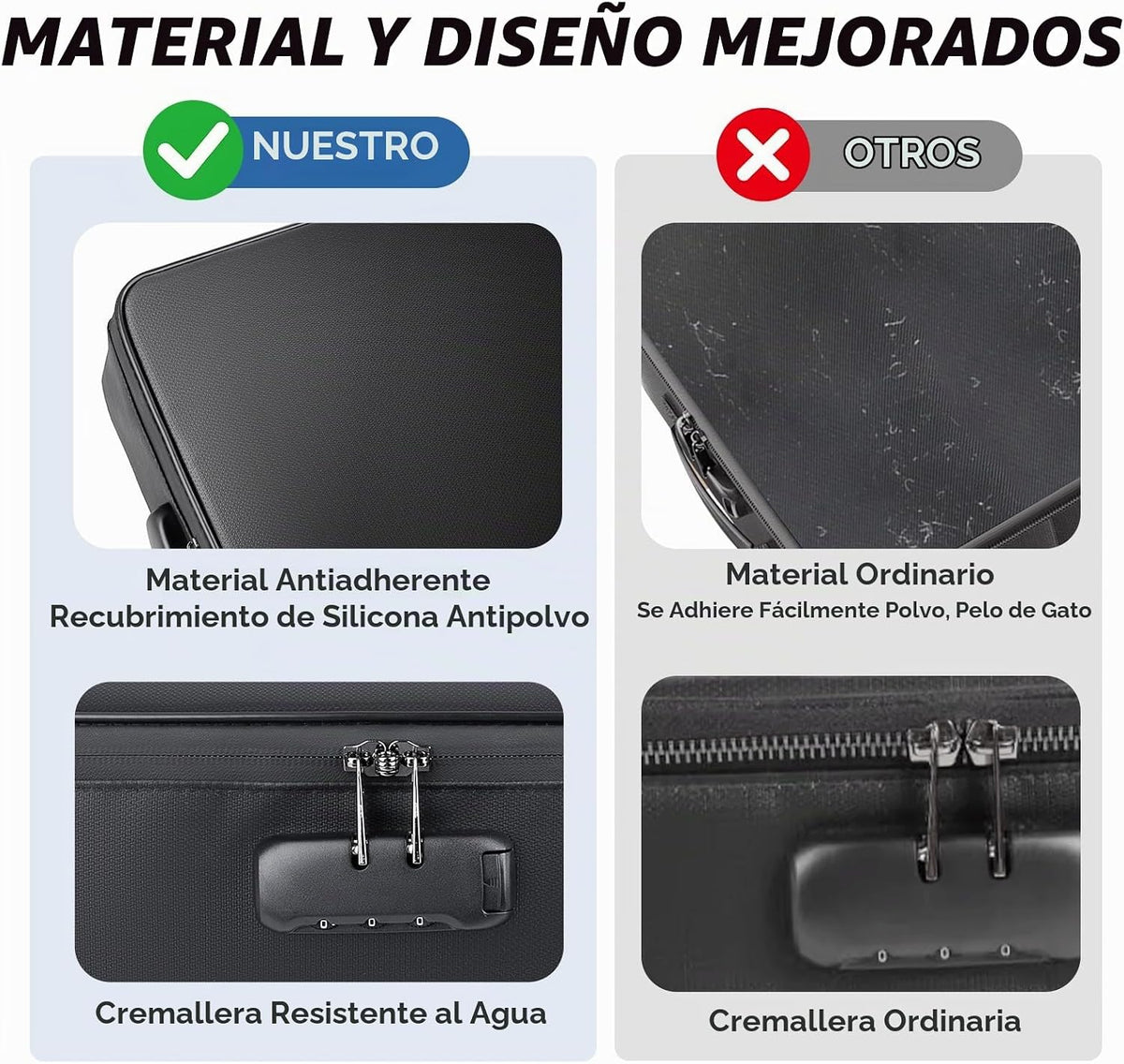 BALEINE Caja de Documentos Ignífuga con Cerradura, Bolsa de Documen...