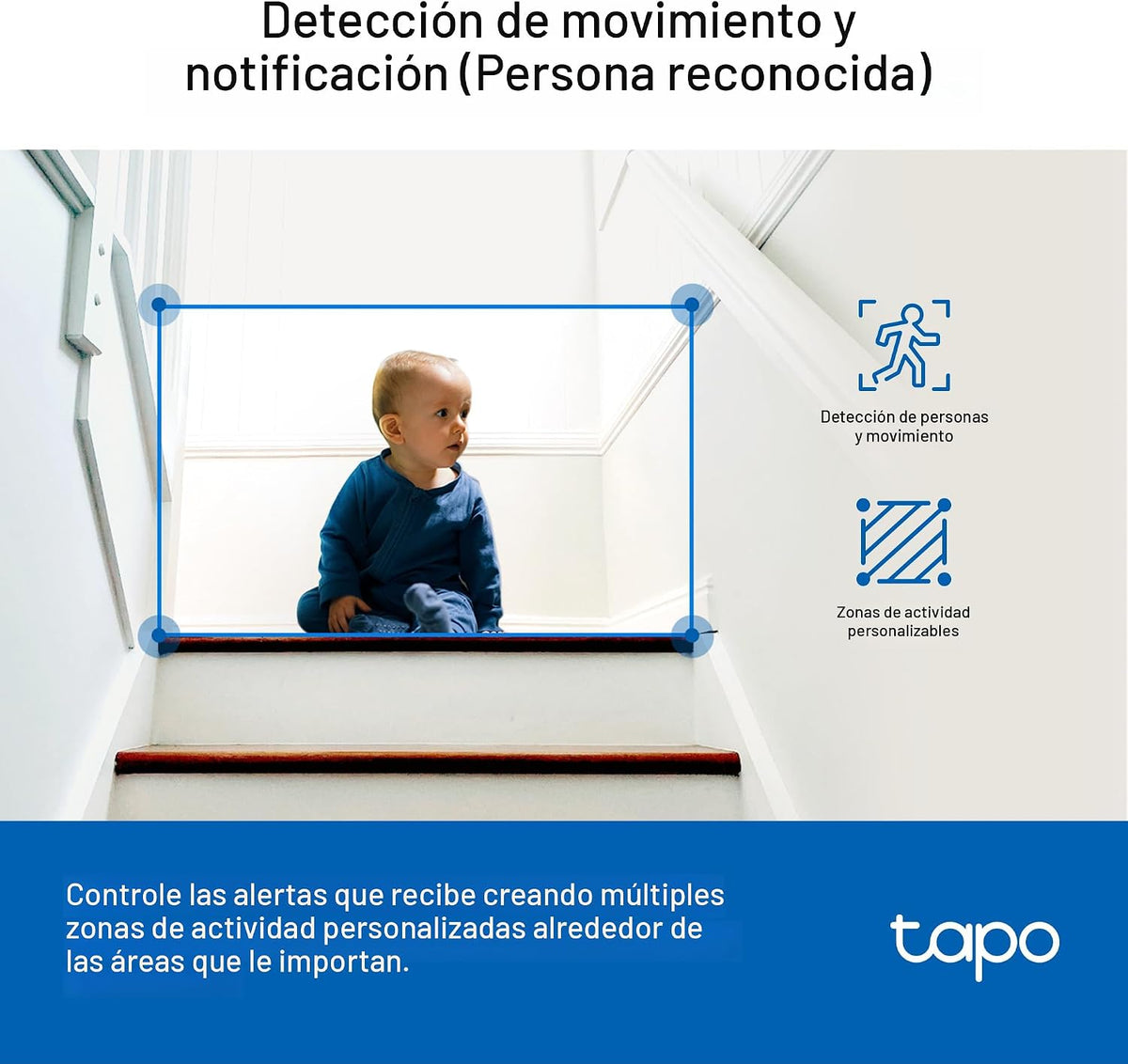 Tapo - Cámara de seguridad interior de 1080P para monitor de bebé,...