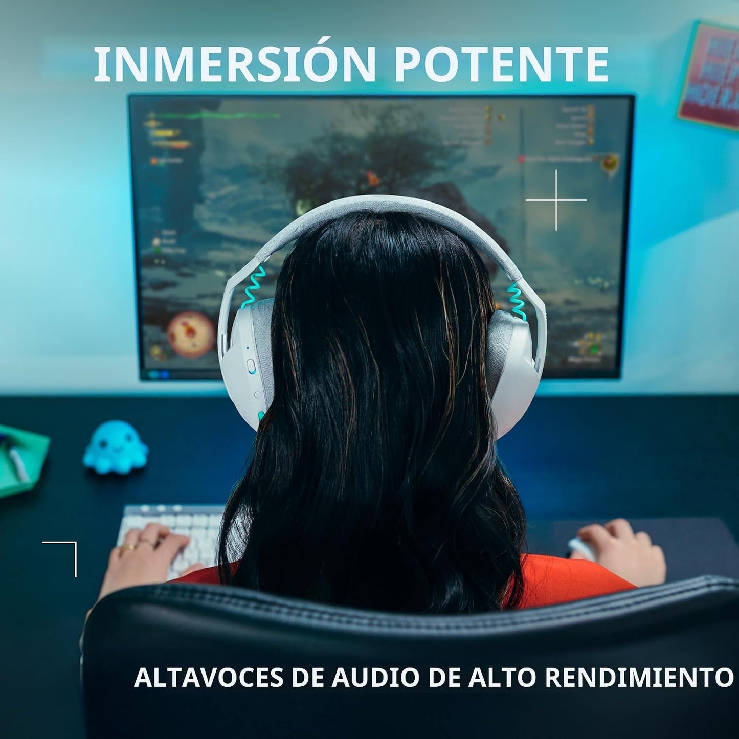 Logitech G 321 Lightspeed Auriculares inalámbricos Bluetooth para j...