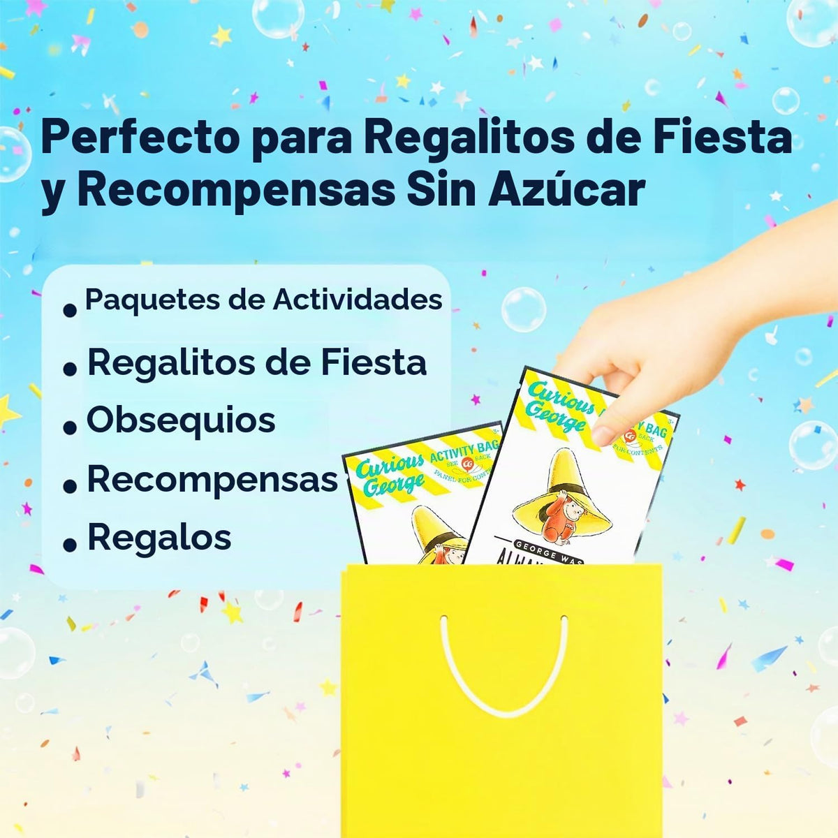 Paquete de recuerdos de fiesta para niños Curious George - 24 mini...