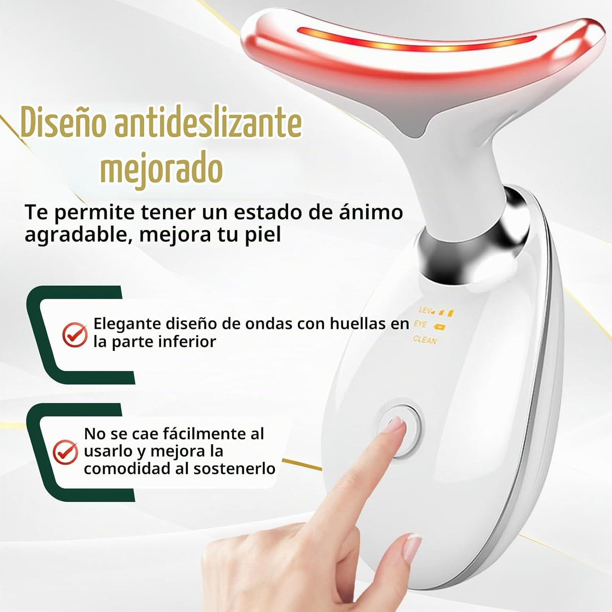 Dispositivo de Terapia de Luz Facial, Basado en Tecnología LED de T...