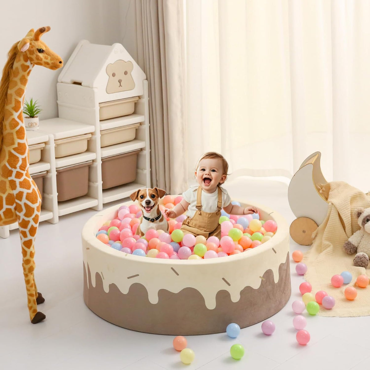GOGOSO Pelotas para niños pequeños, perros, bebés, niños y niñas, j...
