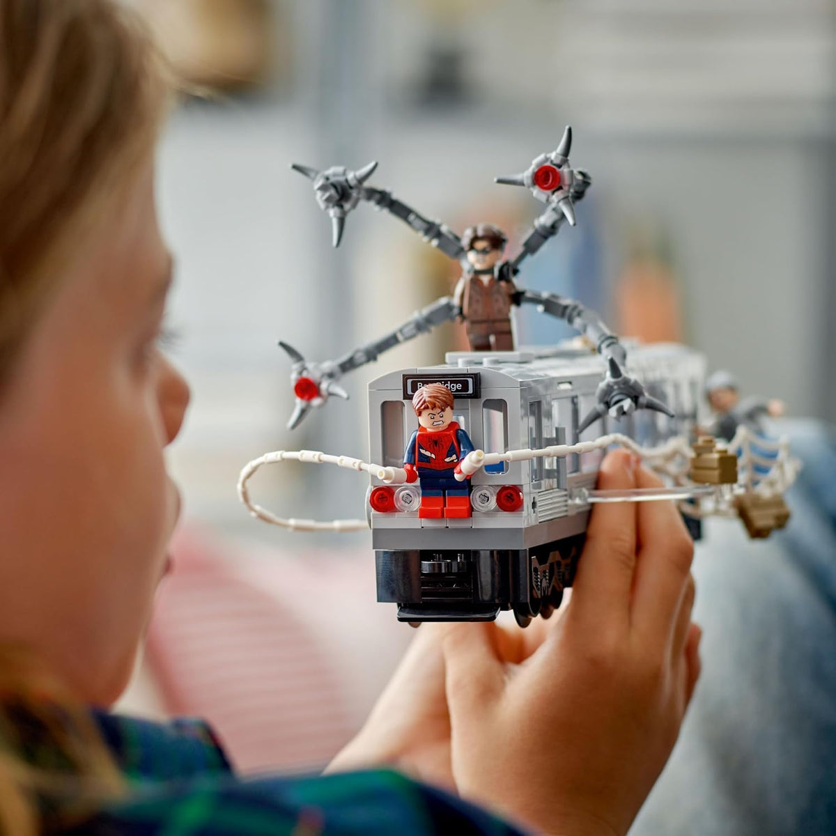 LEGO Marvel Spider-Man vs. Doc Ock Escena de Tren Subterráneo - Fig...