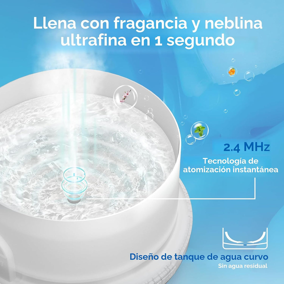 ASAKUKI Difusor de aceites esenciales premium de 500 ml con control...