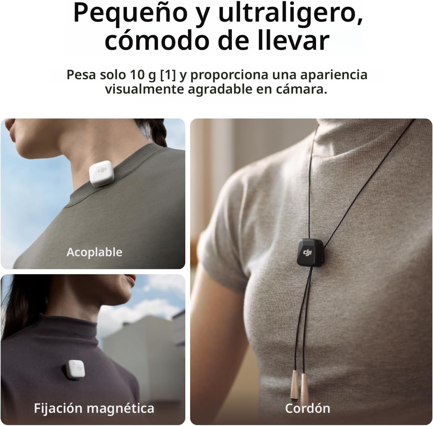DJI Mic Mini (2 TX + 1 RX + estuche de carga), micrófono inalámbric...