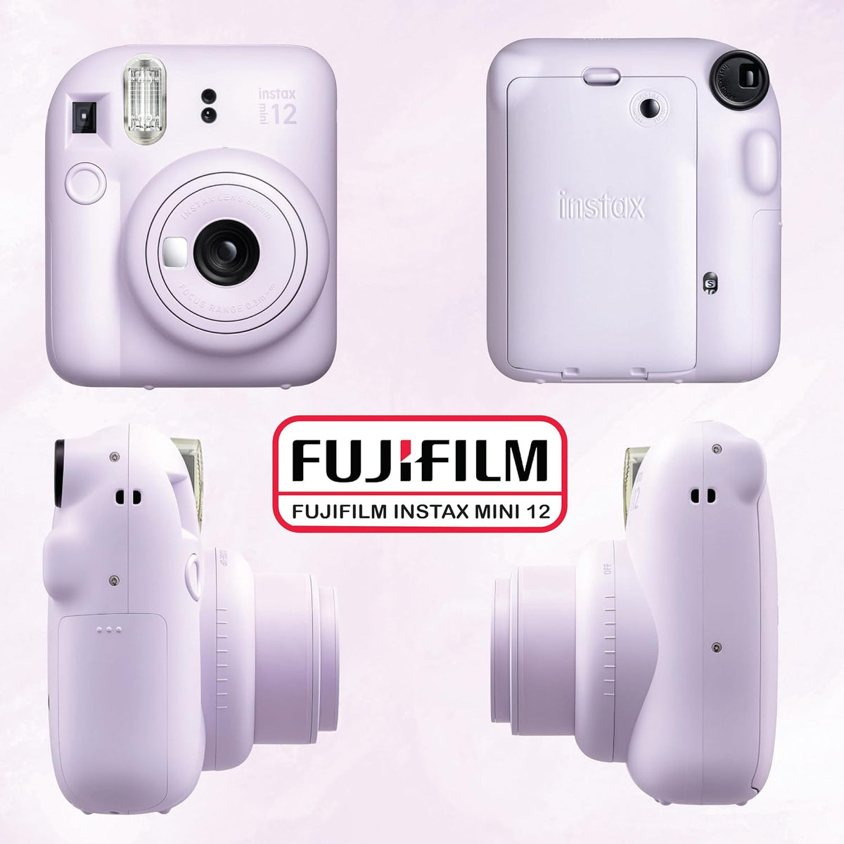 Fujifilm - Paquete de minicámara instantánea Instax Mini 12 con paq...