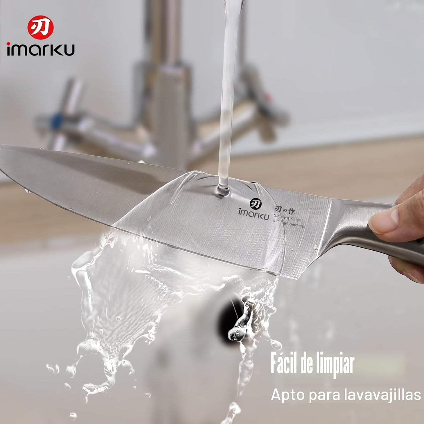 imarku® Juego de Cuchillos, Acero Inoxidable HC Japonés, Juego de C...