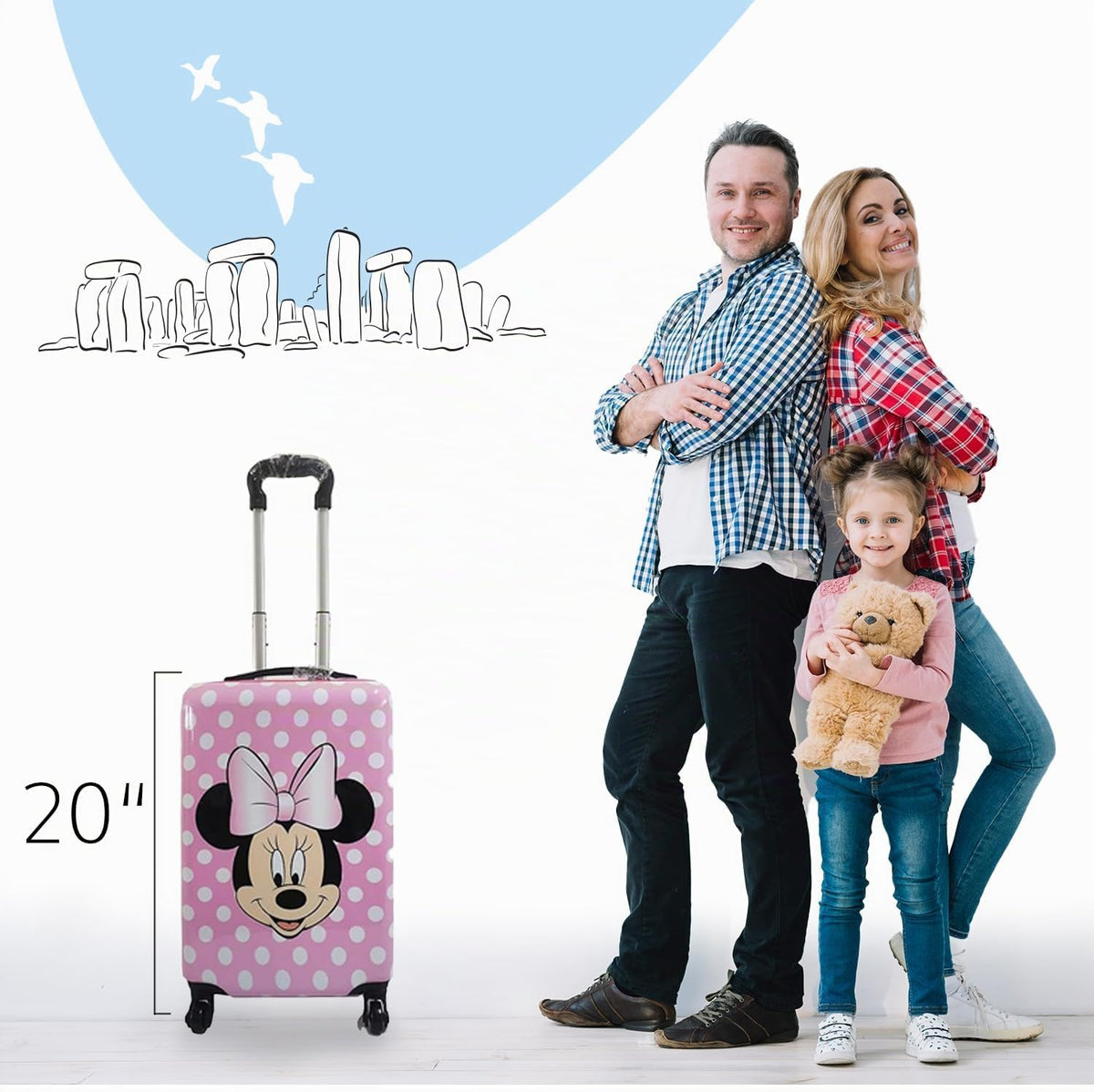 Fast Forward Equipaje de 20 Pulgadas para Niños - Maleta de Viaje R...
