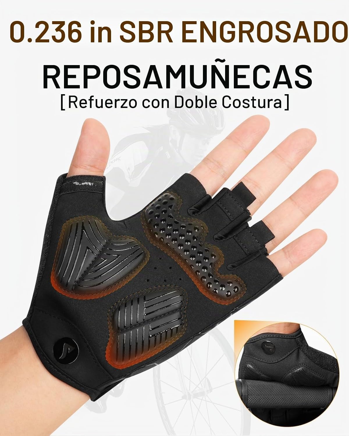 ATERCEL Guantes de ciclismo para hombre, para ciclismo, entrenamien...