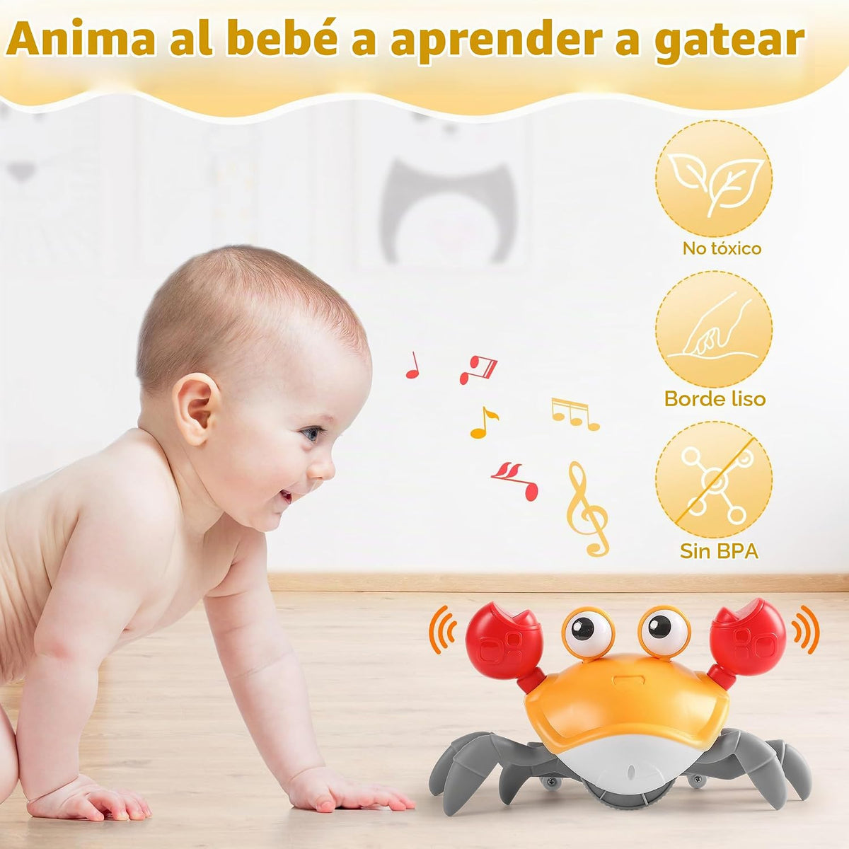 Juguete de Cangrejo que Gatea para Bebés Infantil: Juguetes para Ti...