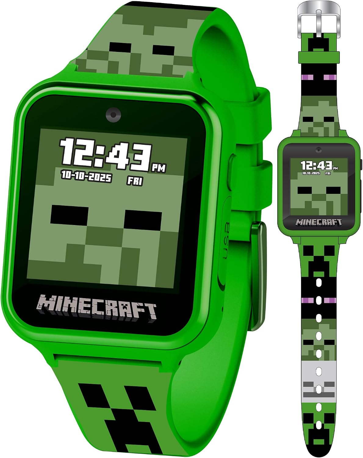 Minecraft - Reloj inteligente para niños, reloj interactivo con pan...