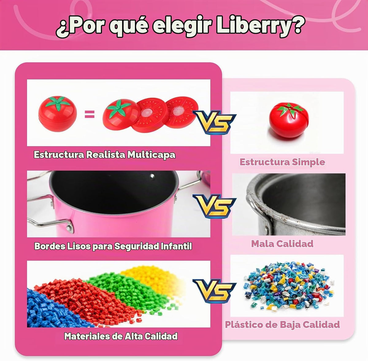Liberry Juego de cocina para niños, juguetes de cocina para niños p...