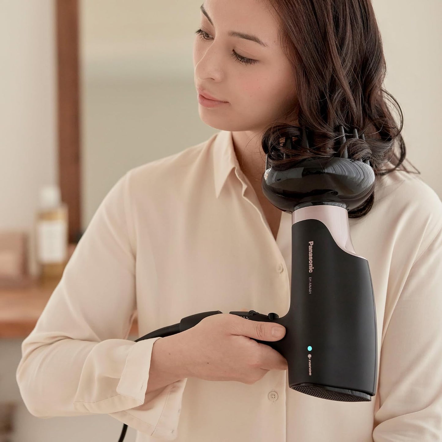 Panasonic Nanoe Secador de Pelo de Salón, Boquilla Oscilante de Sec...