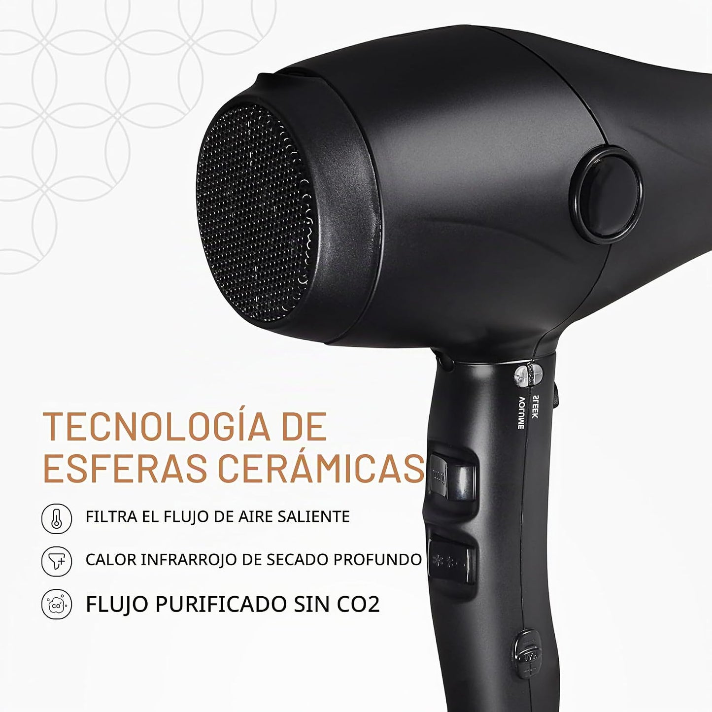 COCCO Lite Pro XL Secador de pelo, ultraligero, sistema Intel iónic...